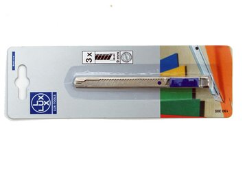 Universalmesser mit 3 Abbrechklingen 9mm x 0.4mm