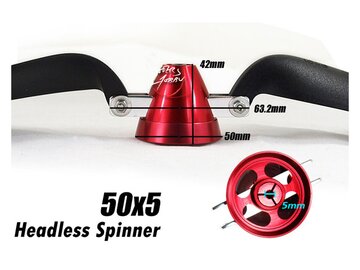Alu Spinner Headless fr Klapp-Propeller 50/5mm
