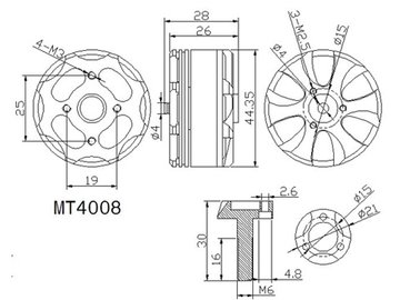 T-Motor MT4008-18 KV380 108g