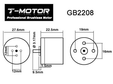 Gimbal Brushless Motor - GB2208-80