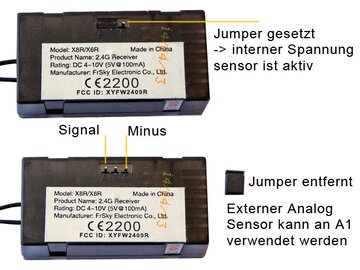 X6R PCB  Empfnger 6/16 Kanal FRSKY
