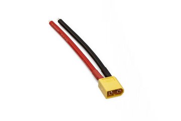 XT60 Male Plug mit 12AWG Kabel 10cm