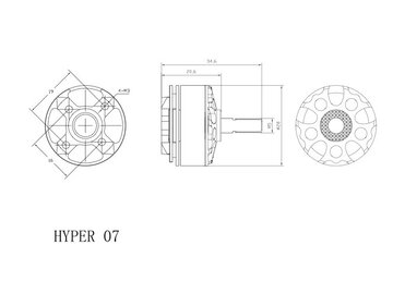 Xnova 2207-2500KV HYPER FPV Motor (1 Stck)